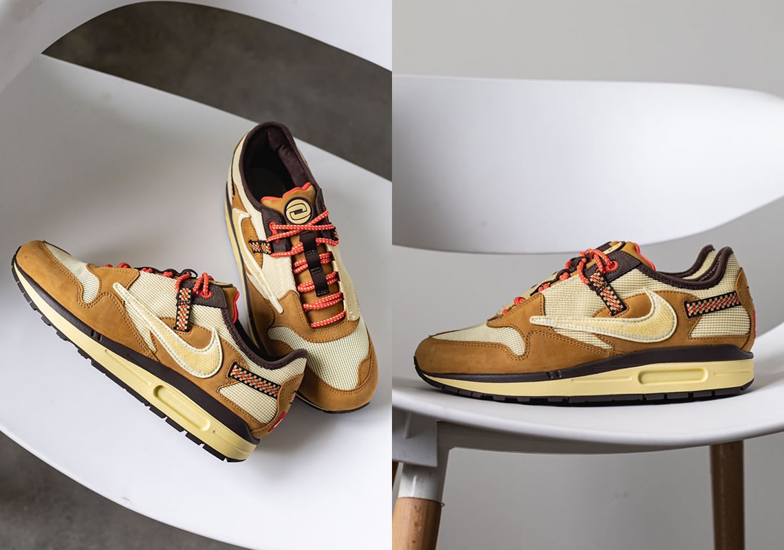 Travis Scott Nike Air Max 1 Wheat Do9392 701 (3) - www.newkick.vip